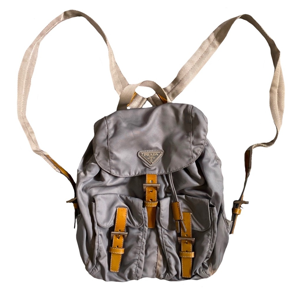 Prada baby blue mini pack back
